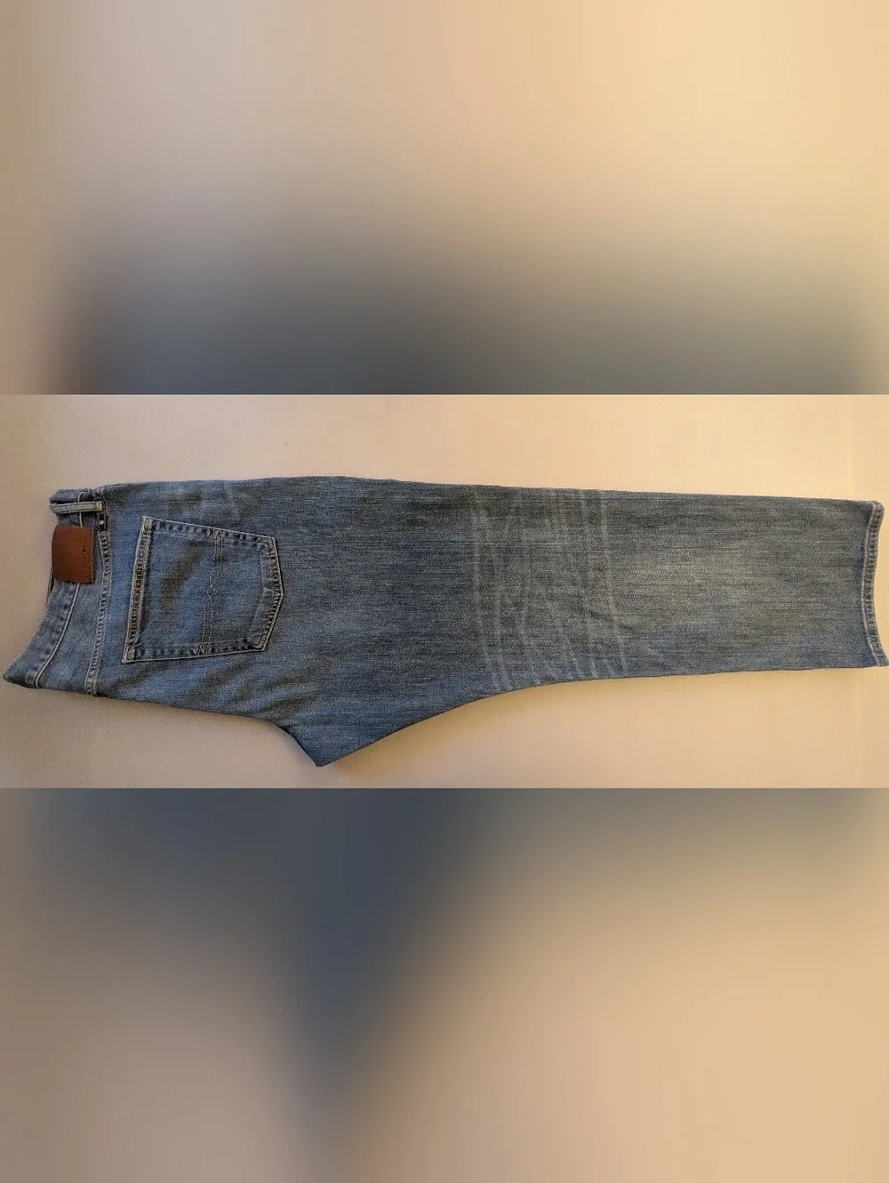 Lucky Brand Light Wash 363 Vintage Straight Candiani Fabric Jeans Size W 38 L 30